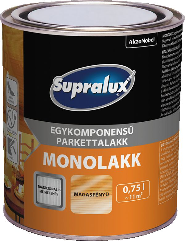 Supralux monolakk parkettalakk magasfényű