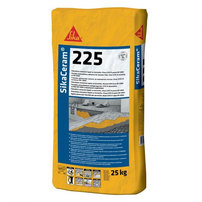 SikaCeram 225 C2TE S1 flexibilis csemperagasztó