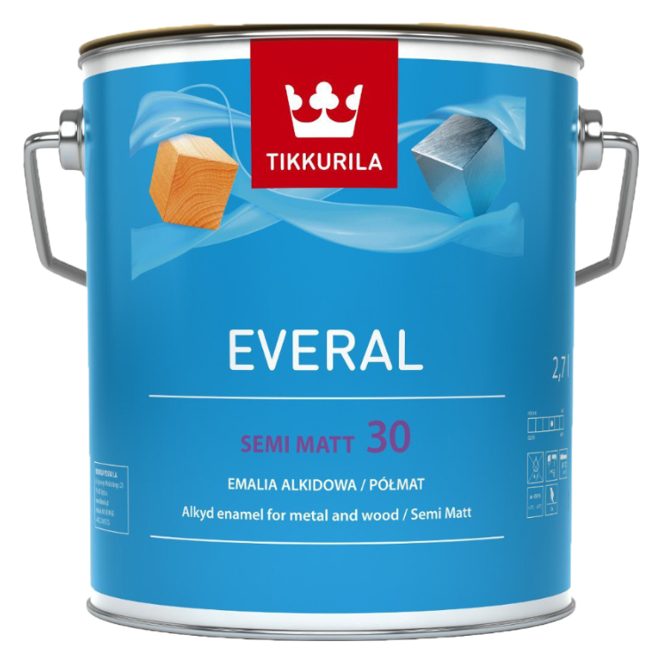 Tikkurila Everal Semi Matt 30 alkid zománcfesték